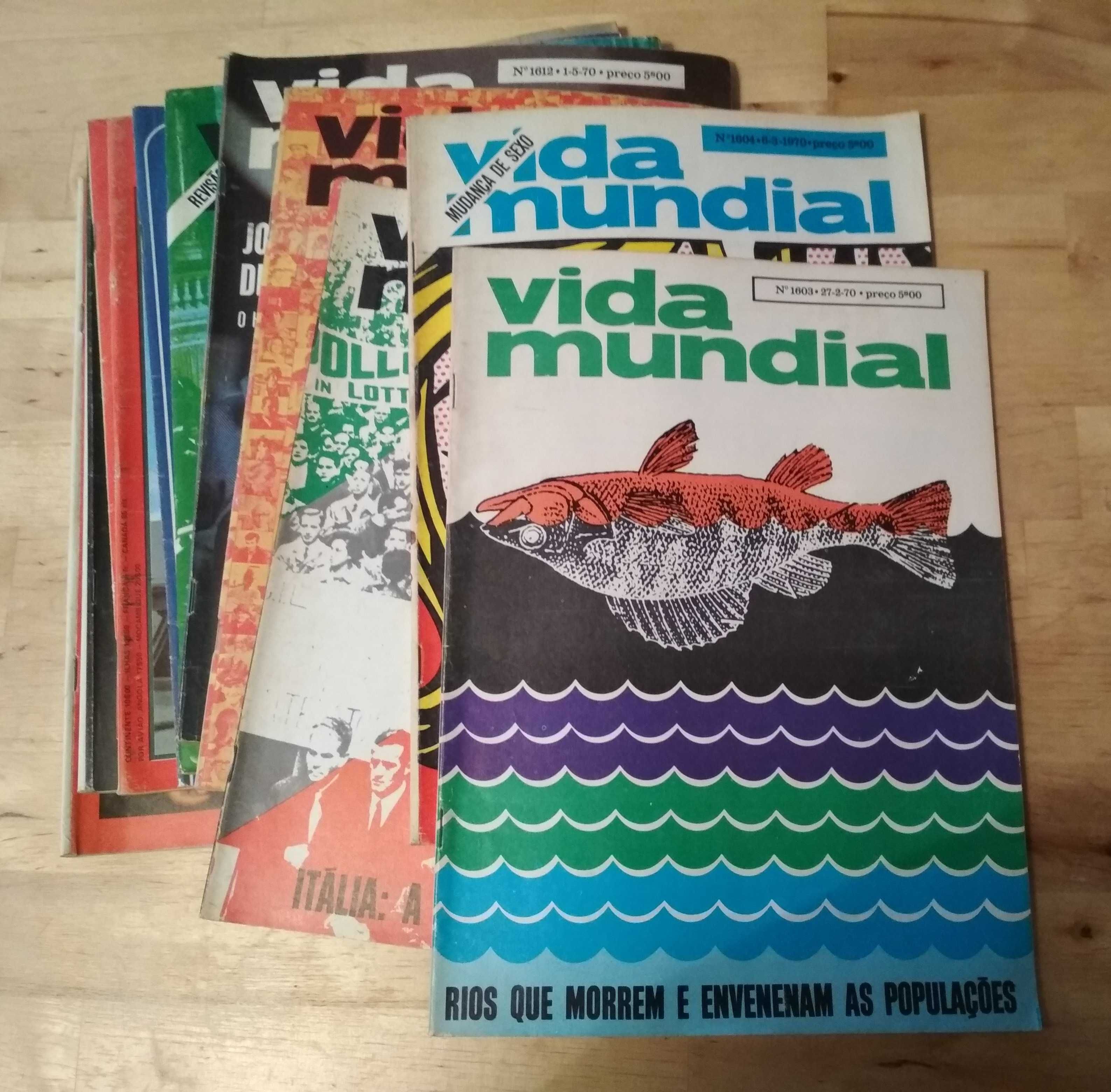 13 revistas Vida mundial, anos 70