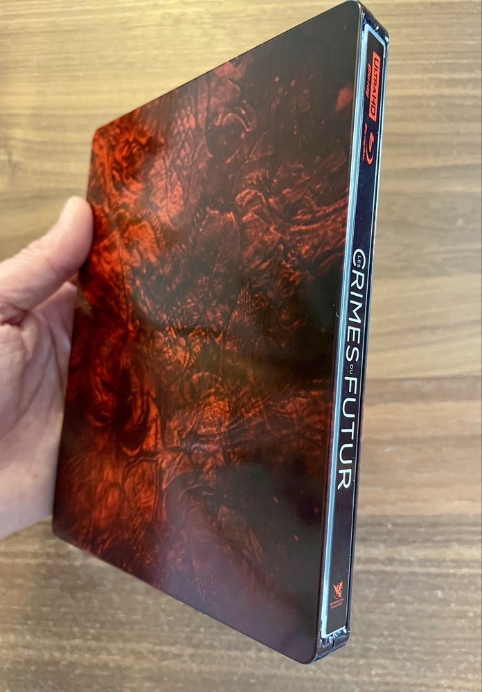 Steelbook bluray 4K Crimes of the Future (español y francés)