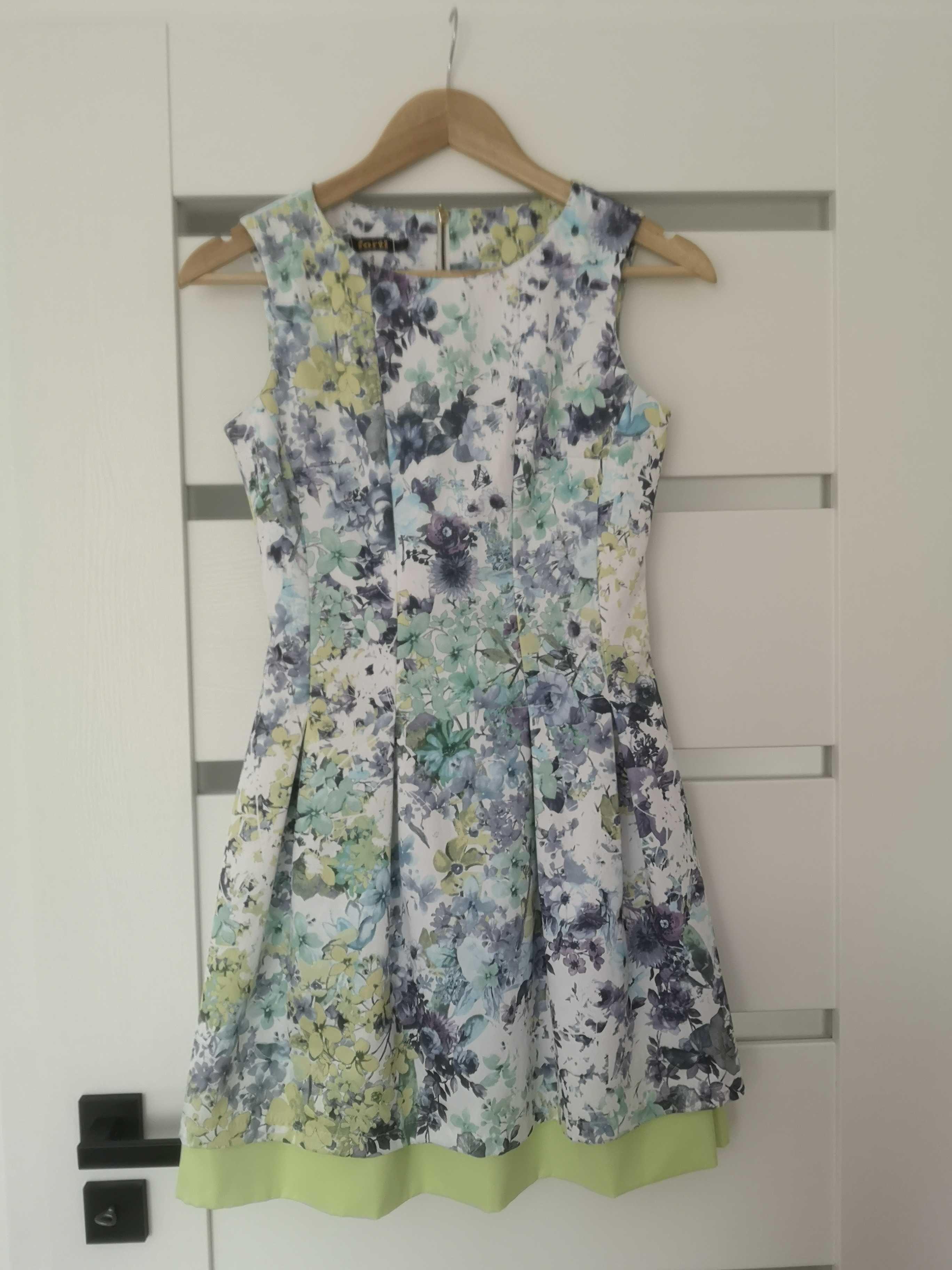 Sukienka letnia 36/S w kwiaty