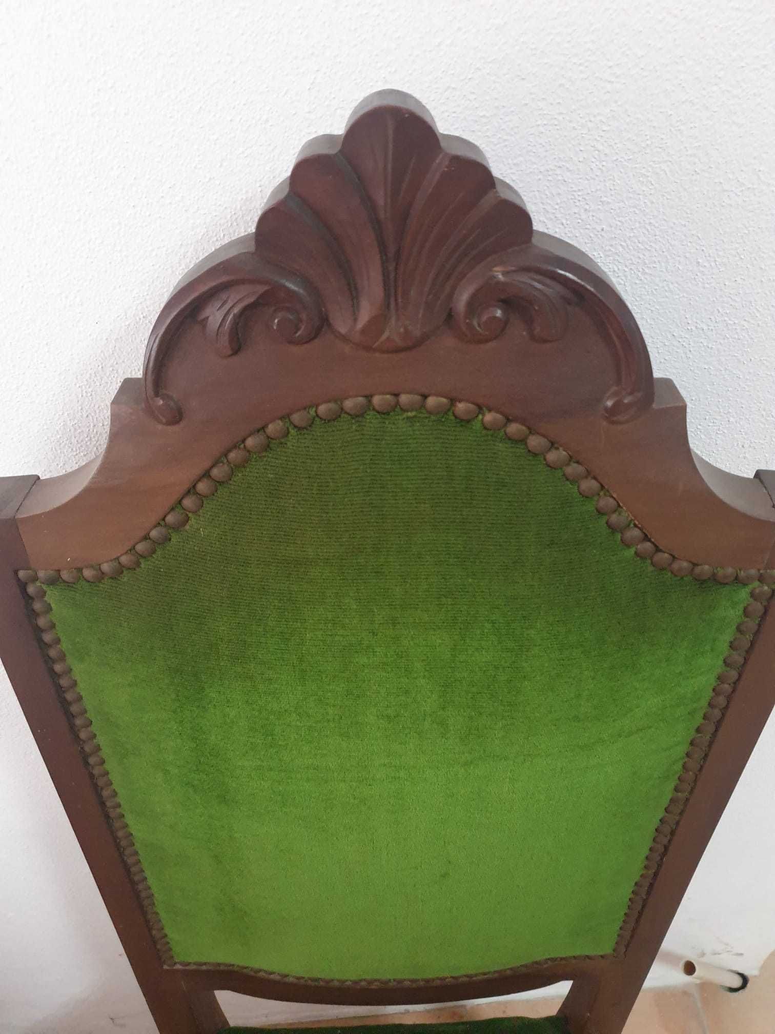 Cadeira Estofo Verde