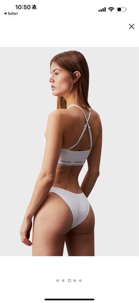 Calvin Klein жіночий білий купальник