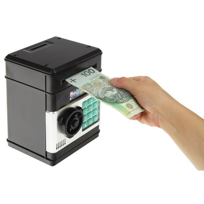 Sejf Bankomat Skarbonka Kod Hasło Światło Dźwięk