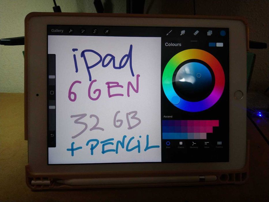 iPad 6a geração 32 GB Wi Fi + Apple Pencil