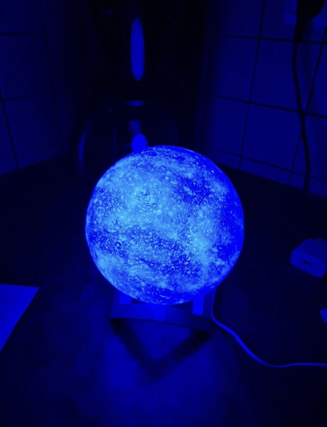 Lampka LED księżyc oświetlenie nocne do pokoju dekoracja świecąca