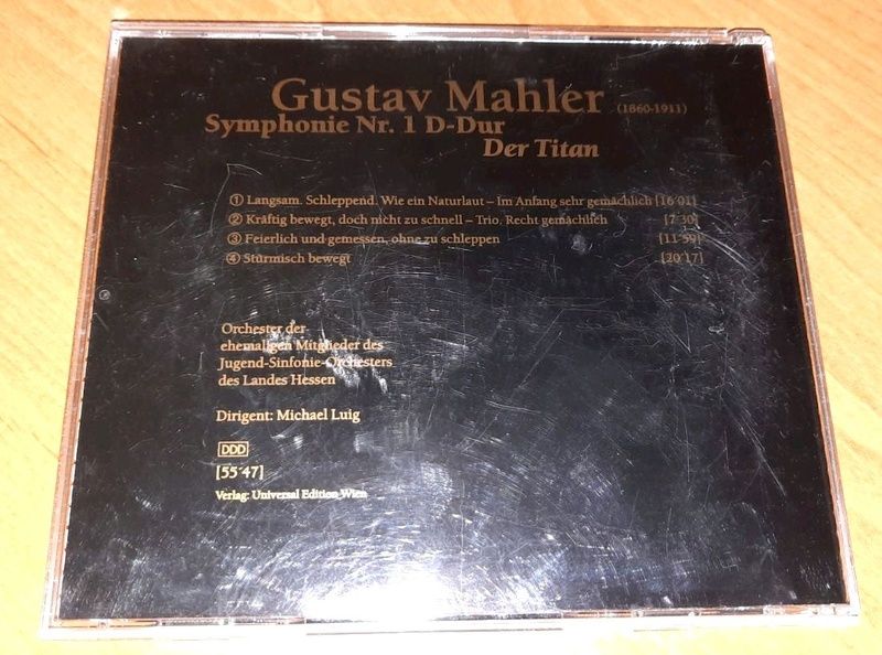 Gustav Mahler - Symphonie Nr.1 Der Titan. Michael Luig, Диск