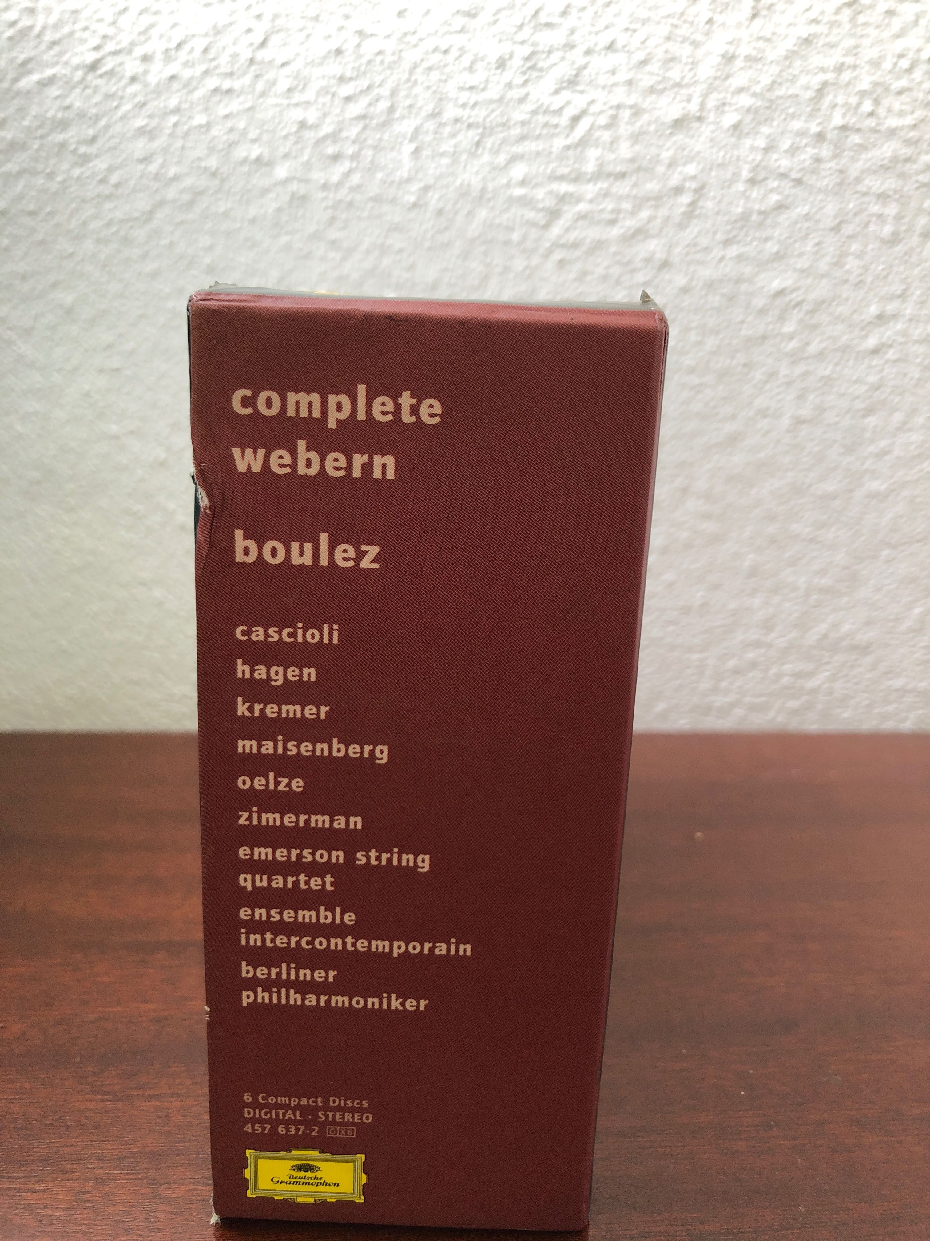 CD Deutsche Gramophone Complete Webern • Boulez