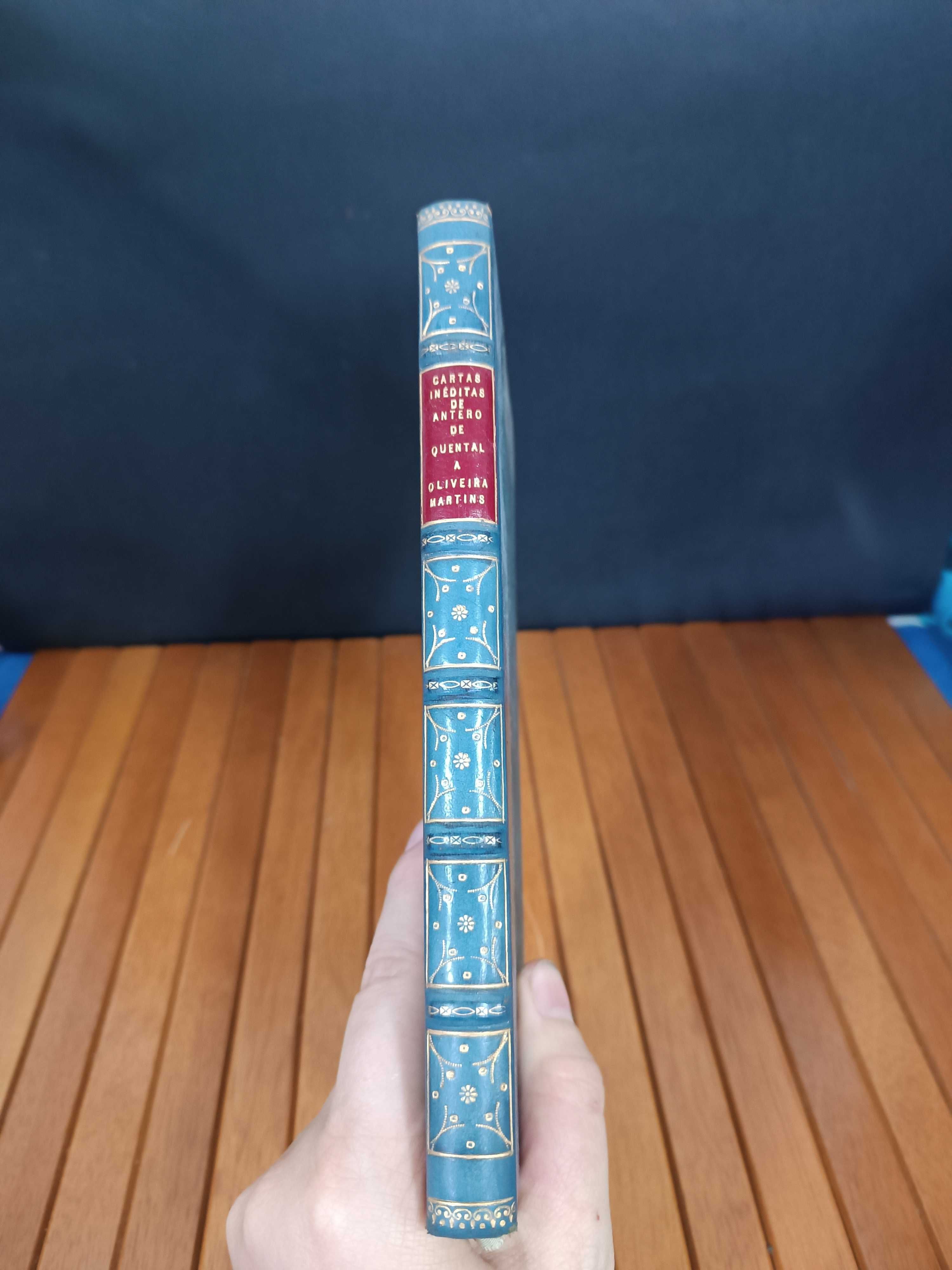 Livro Cartas Ineditas de Antero de Quental a Oliveira Martins 1931