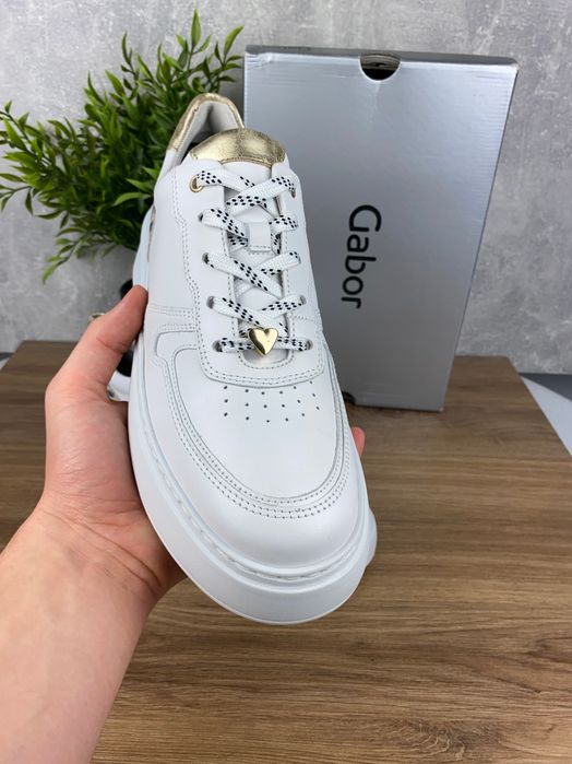 Buty damskie Gabor r. 40,5 – eleganckie sneakersy z motywem panterki