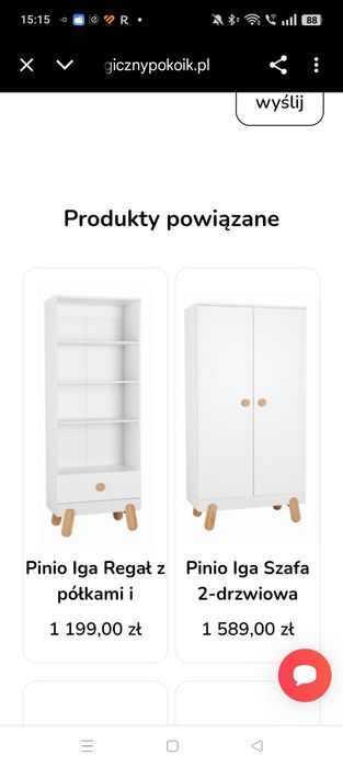 Meble Pinio kolekcja Iga