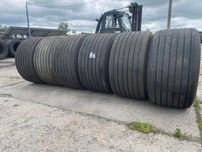 Opony używane naczepowe 445/45r19.5 Goodyear Kmax T gen2  WYSYŁKA