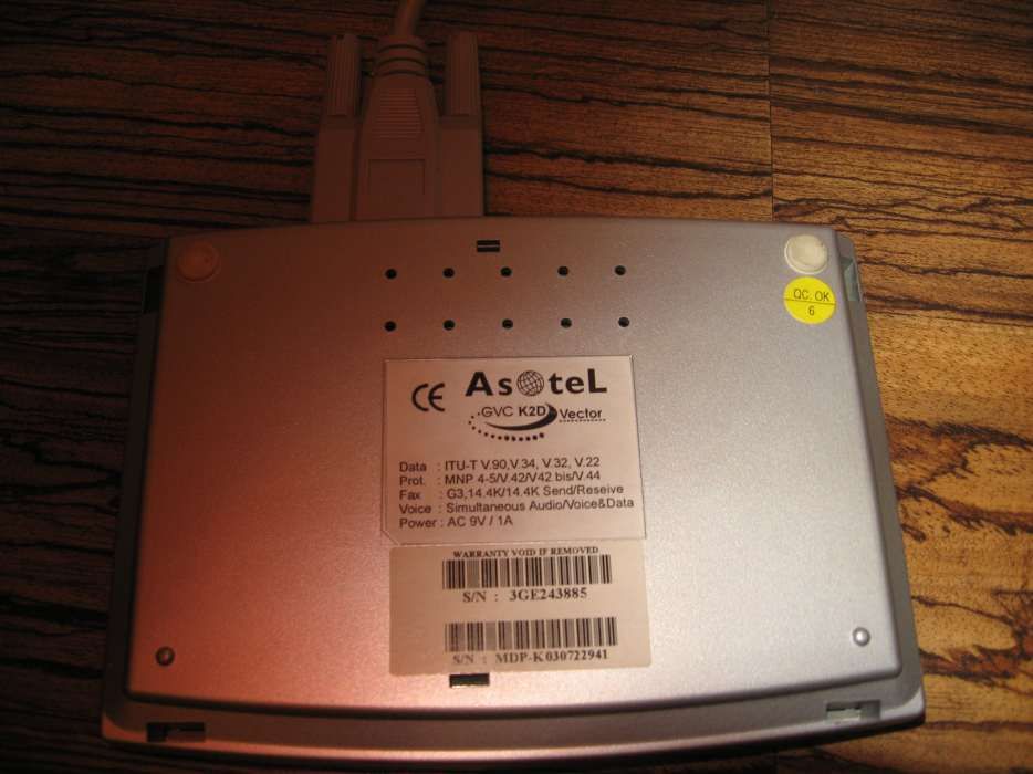 Модем ADSL Asotel GVC K2D Vector