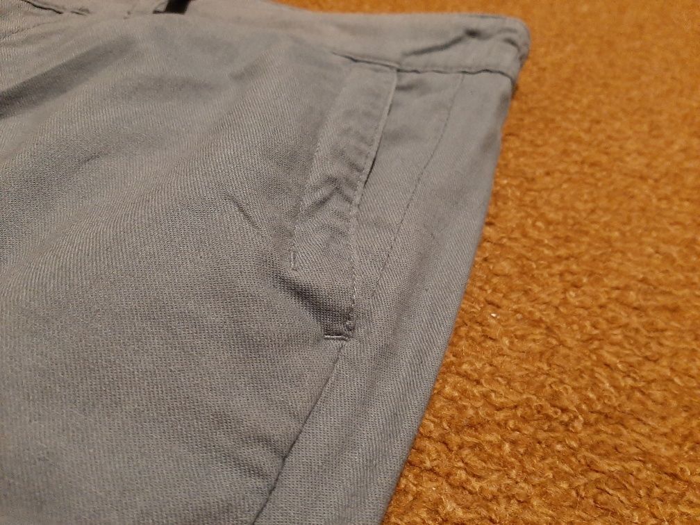 Eleganckie spodnie męskie letnie grafit reserved 31
