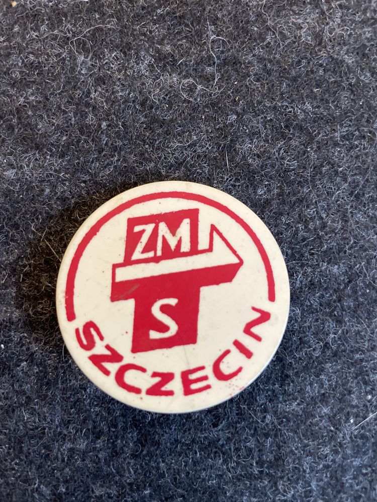 Przypinka ZM S Szczecin z czasów PRL