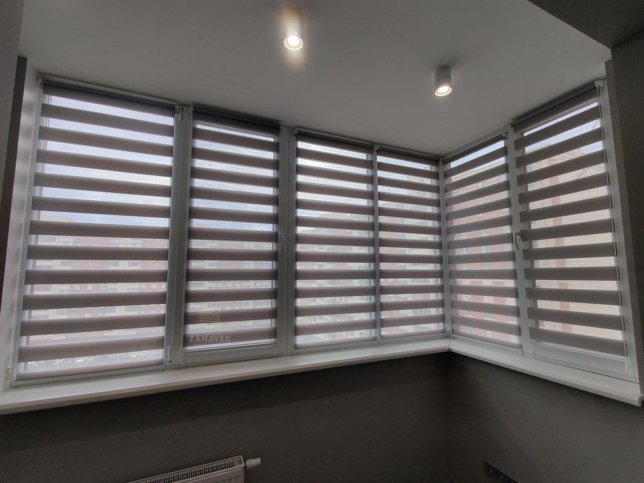 Тканинні ролети, жалюзи день ночь, римські, рулонні штори, ролеты