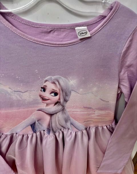 Elsa, Elza, Frozen, Kraina lodu 122/128 NOWA Tiul brokat