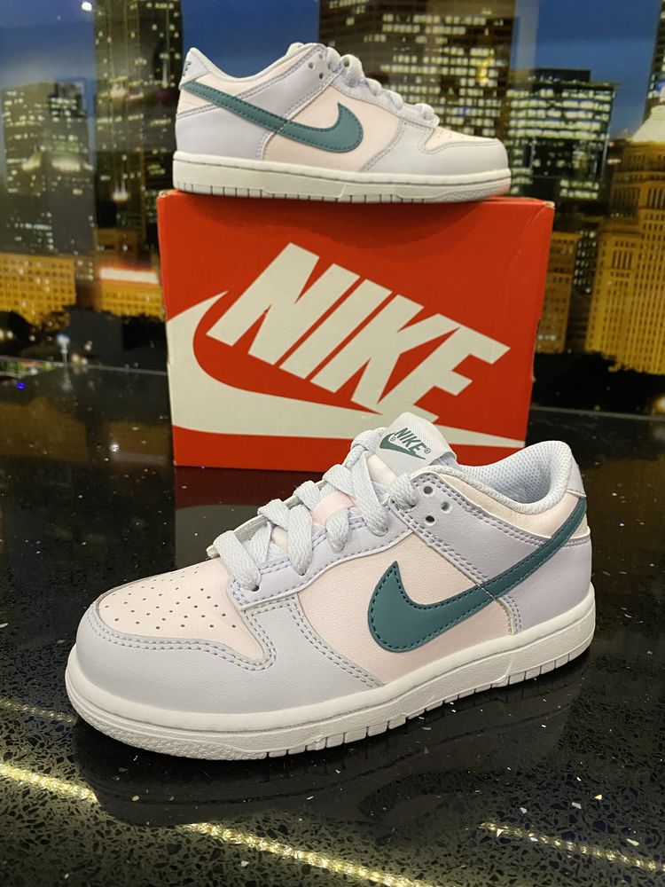 Buty Nike Dunk Low Mineral Teal Football Grey PS r. EU 31 US 13C Nowe