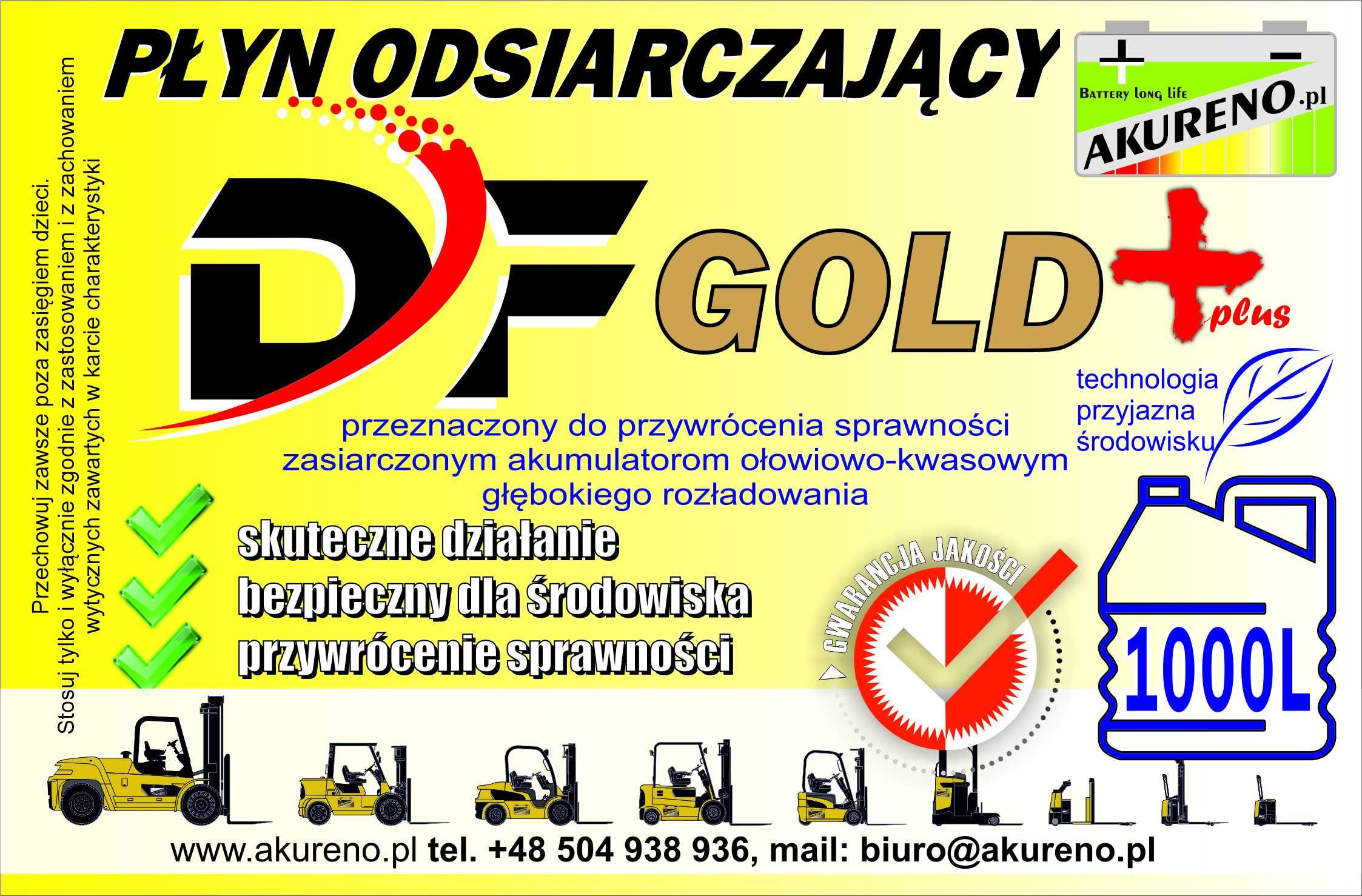 Płyn odsiarczający, do regeneracji akumulatorów 5l DF-GOLD+