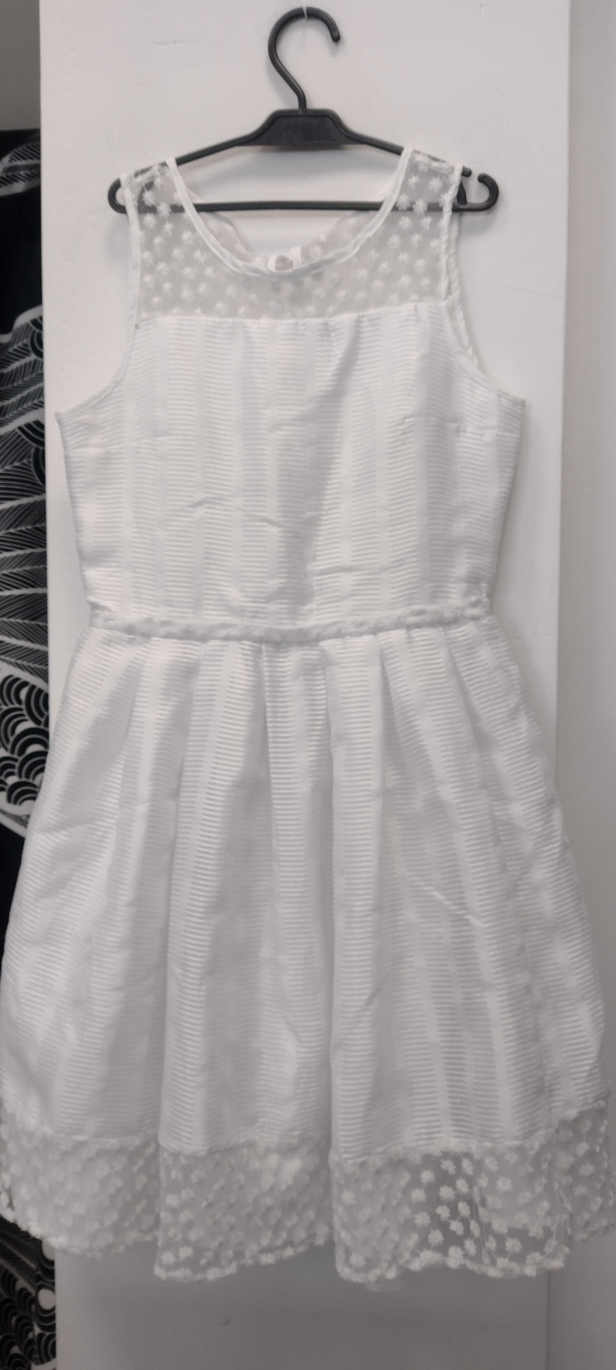 Sukienka biała dla dziewczynki wizytowa Cool Club r. 152
