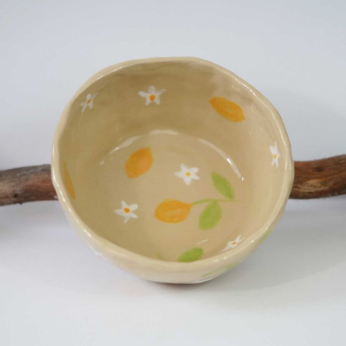 Miska ceramiczna cytryny ręcznie robiona handmade