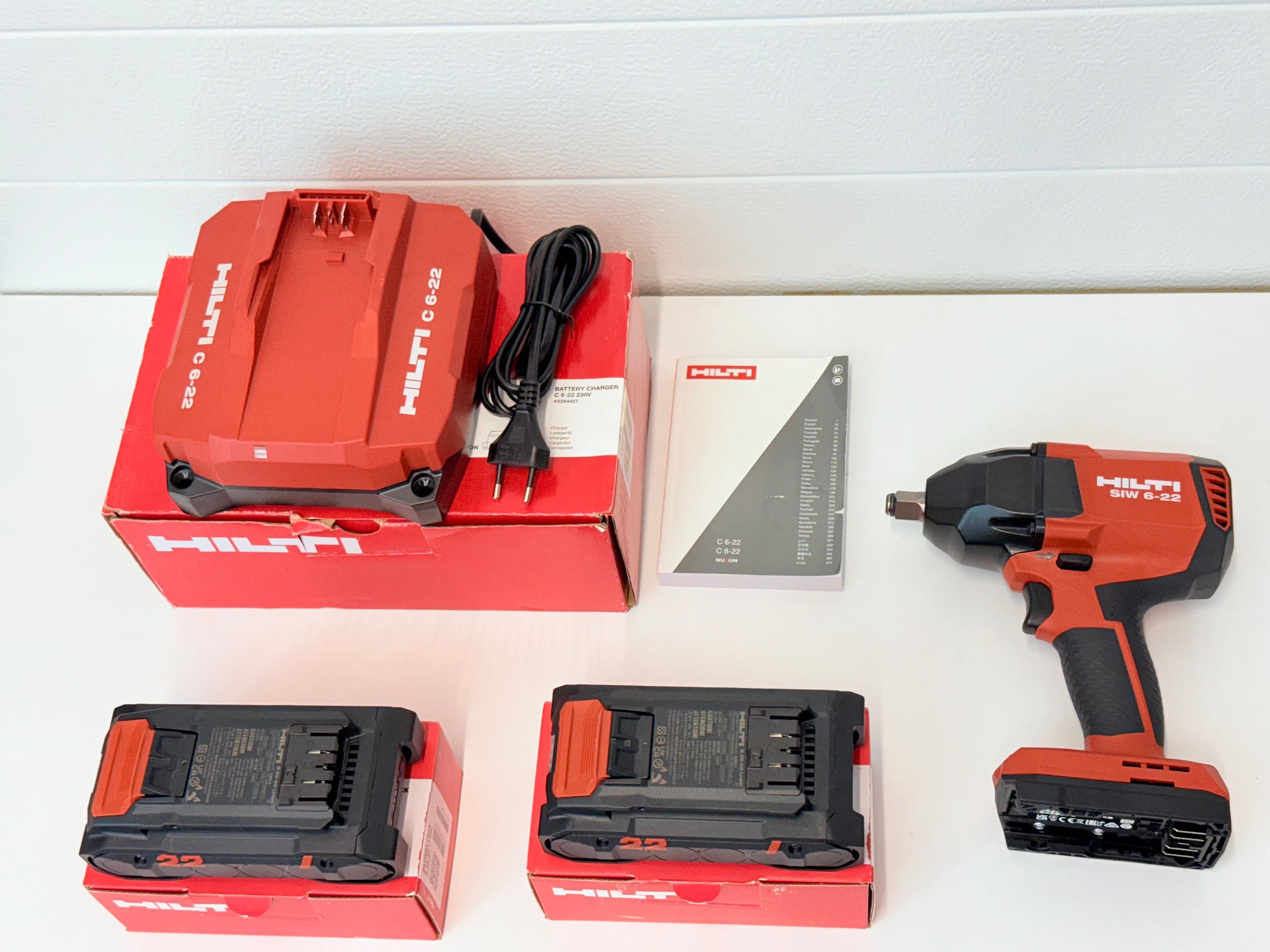 HILTI NURON zakrętarka z udarem HILTI SIW 6-22 2xAKU wysyłka gratis
