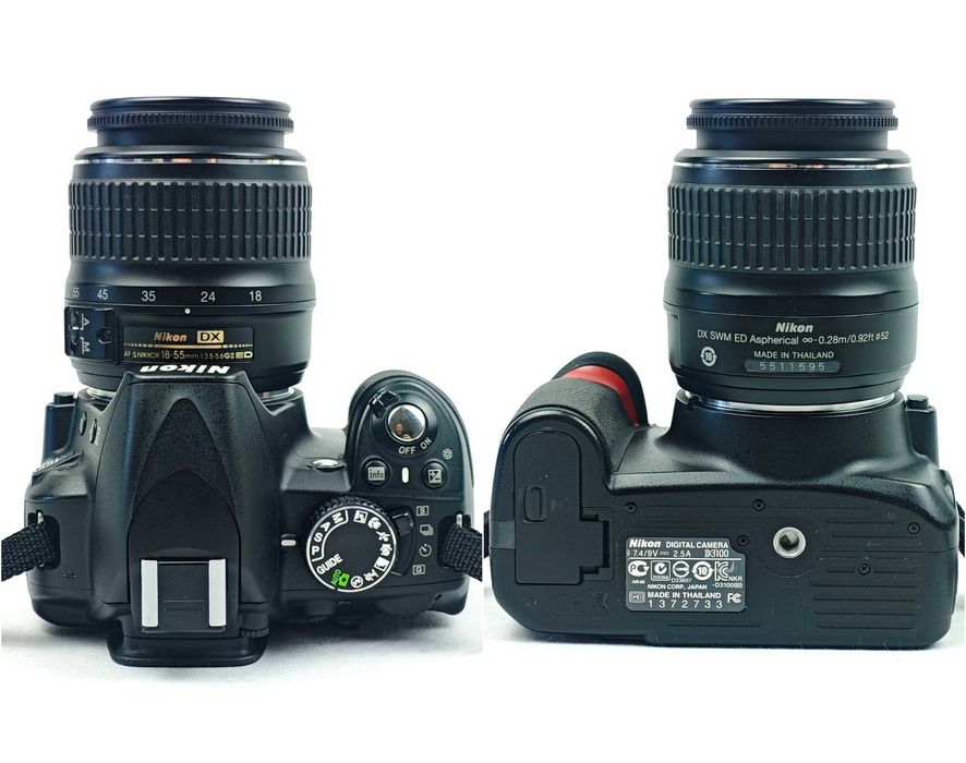 Дзеркальний фотоапарат Nikon D3100 KIT 18-55mm 32Gb + коробка