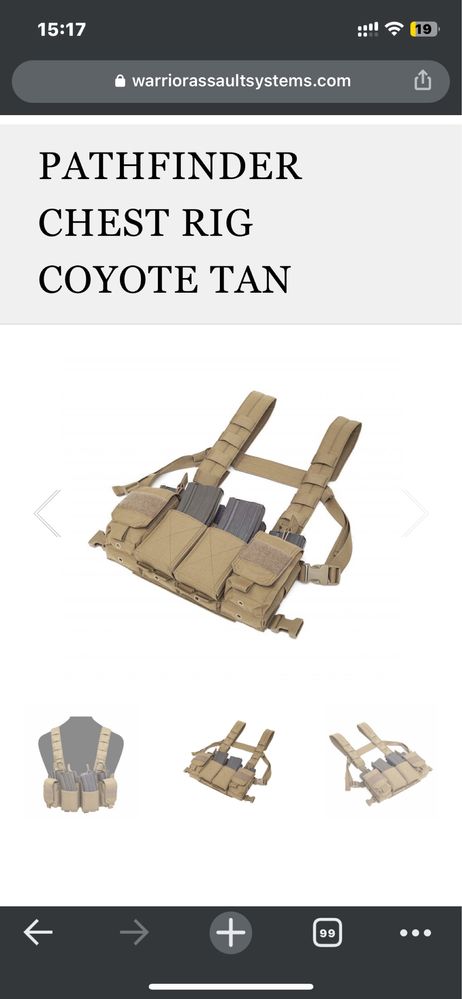 Розвантажувальна система Warrior Assault Systems Pathfinder Chest Rig