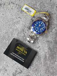 Оригінальні Кварцові Наручні Годинники INVICTA Grand Diver Blue Carbon