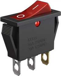 Переключатель клавишный KCD3-101/N 15А 250В