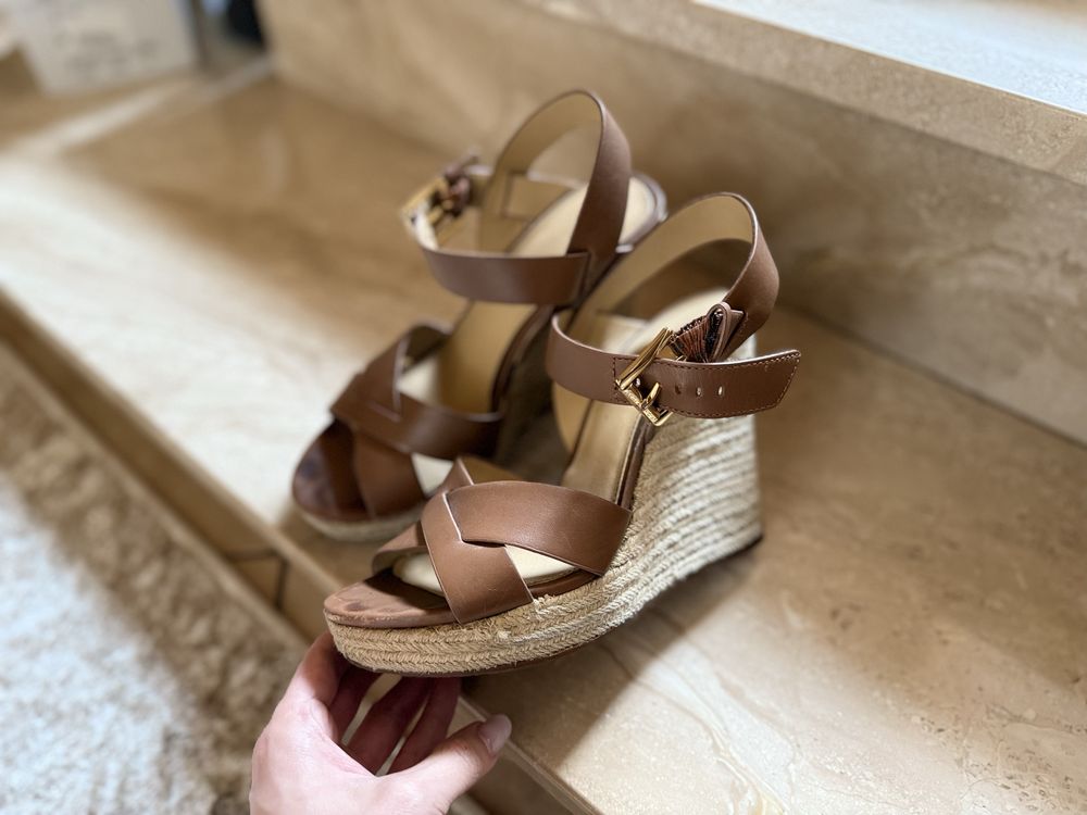 Sandały koturny na koturnie espadryle Michael kors 8.5M