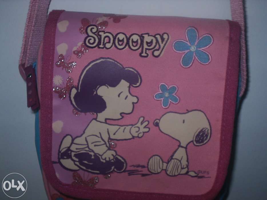 Mala da Snoopy Cor de Rosa.nova mala criança