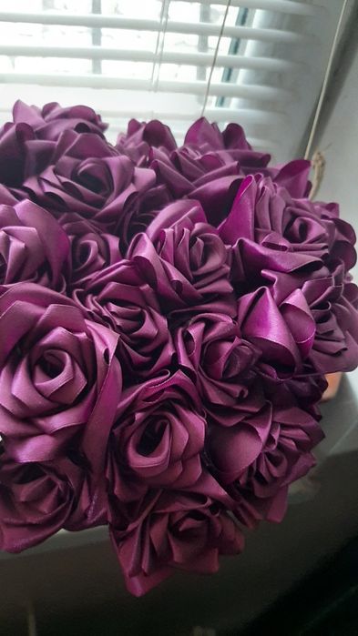 Букети з  атласної стрічки