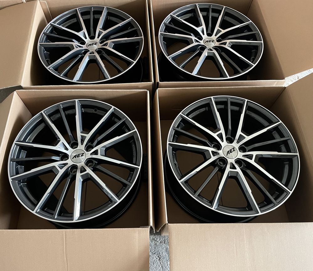 4x Alufelgi 5x112 r19 et40 8J AEZ Nowe (Audi, VW, Skoda, Mercedes)