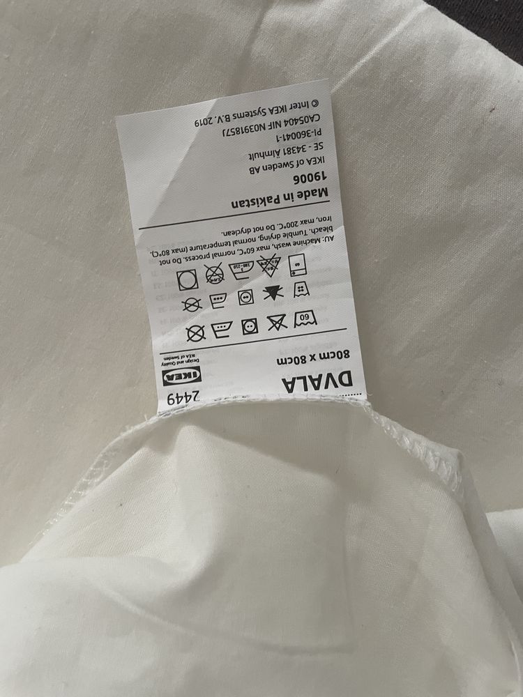 Ikea Dvala posciel 240x220 poszwa 80c80 poduszki nowa