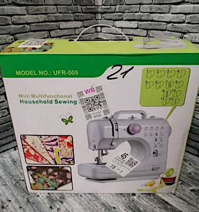 Швейная машинка: работает тихо, шьёт быстро и безотказно