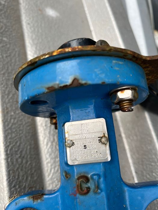 Zawór klapowy żeliwny FAF 3500