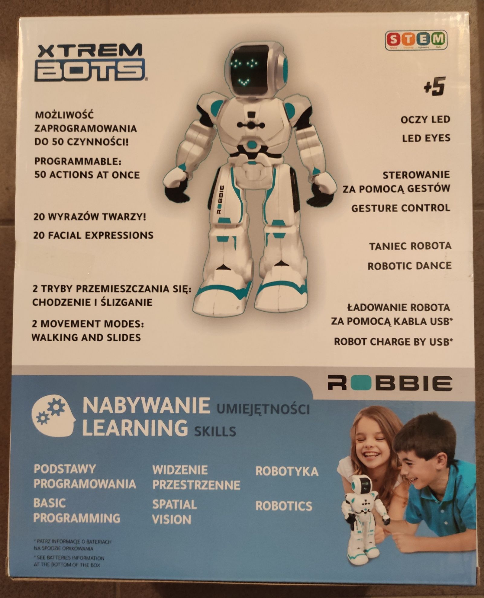 XTREM Bots Robbie Robot - zdalnie sterowany robot - NOWY przesyłka OLX