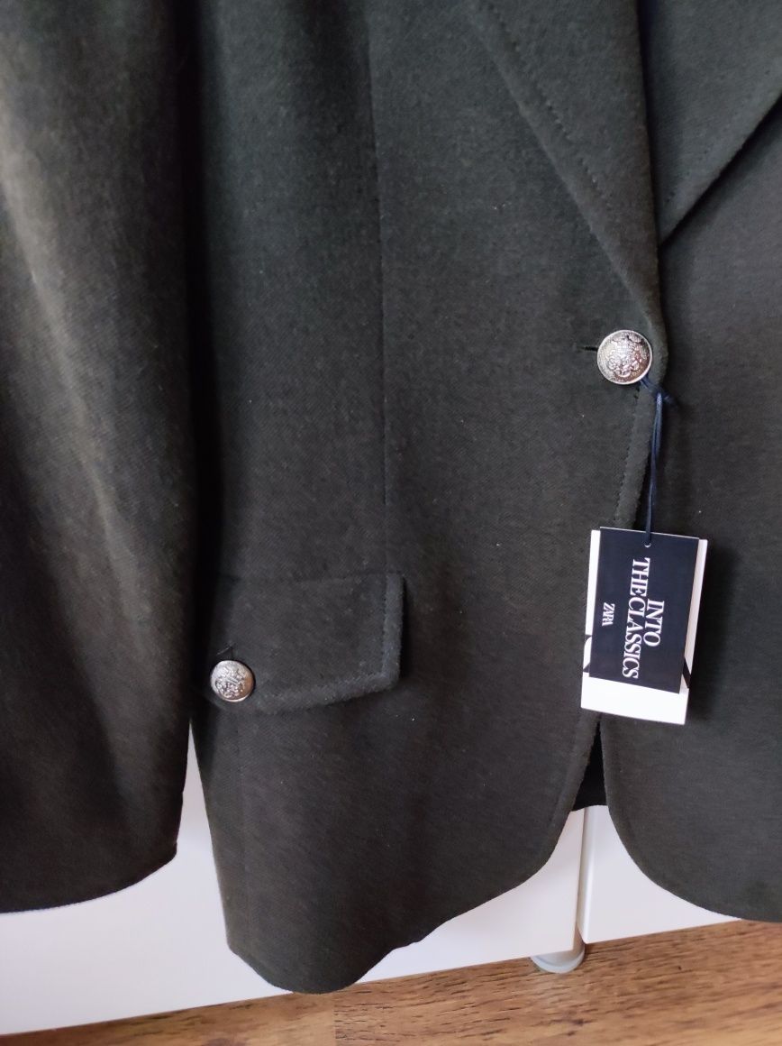 Zara limitowana marynarka z wełną M/L