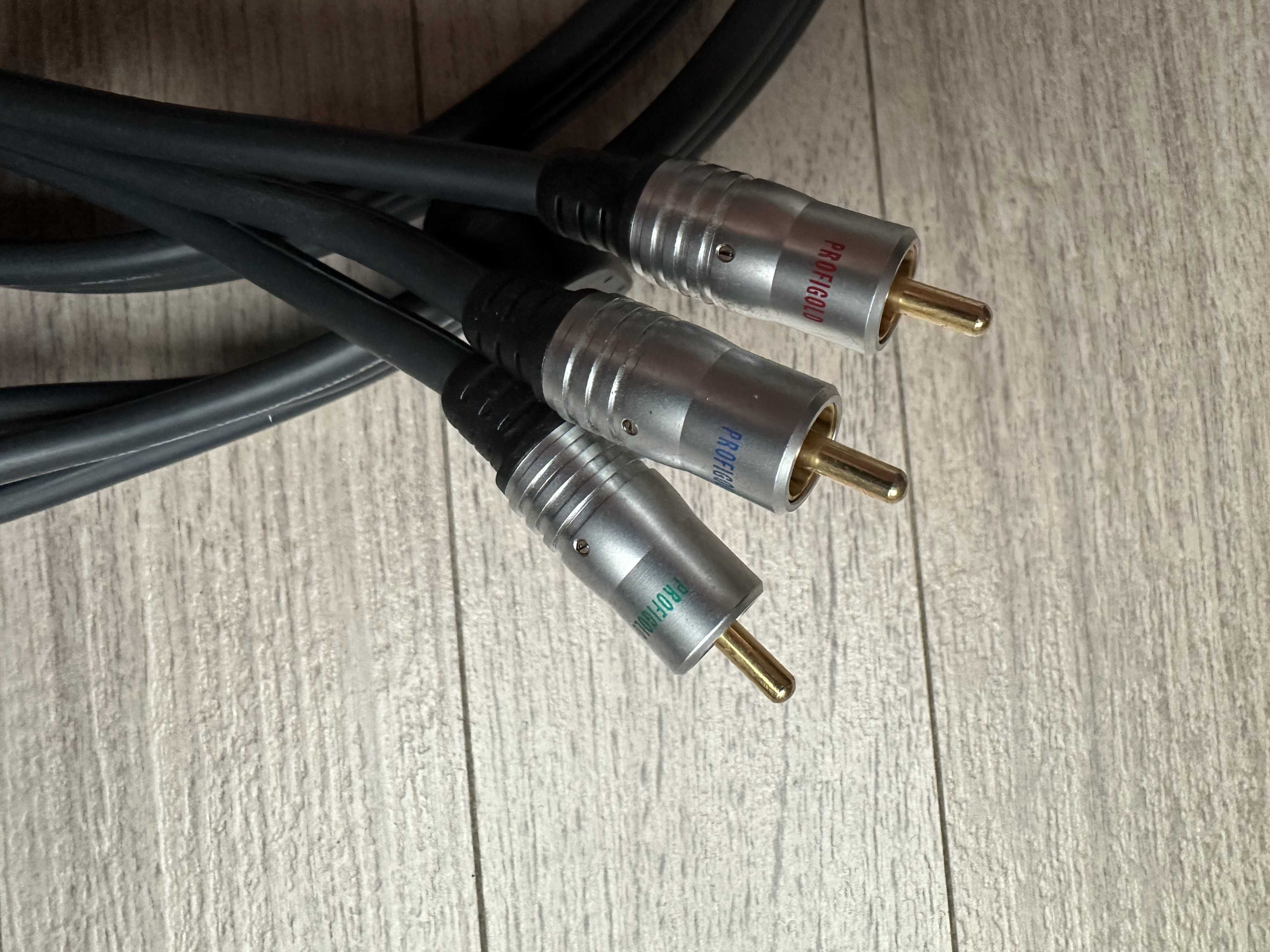 Kabel component, 3 RCA, 3 Cinch 1,5m Profigold