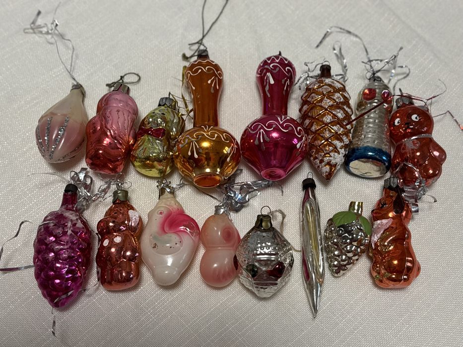 Ялинкові іграшки вінтаж радянські Ёлочные игрушки винтаж СССР