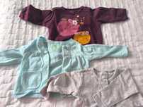 Bluza 2 sweterki dziewczynka 62