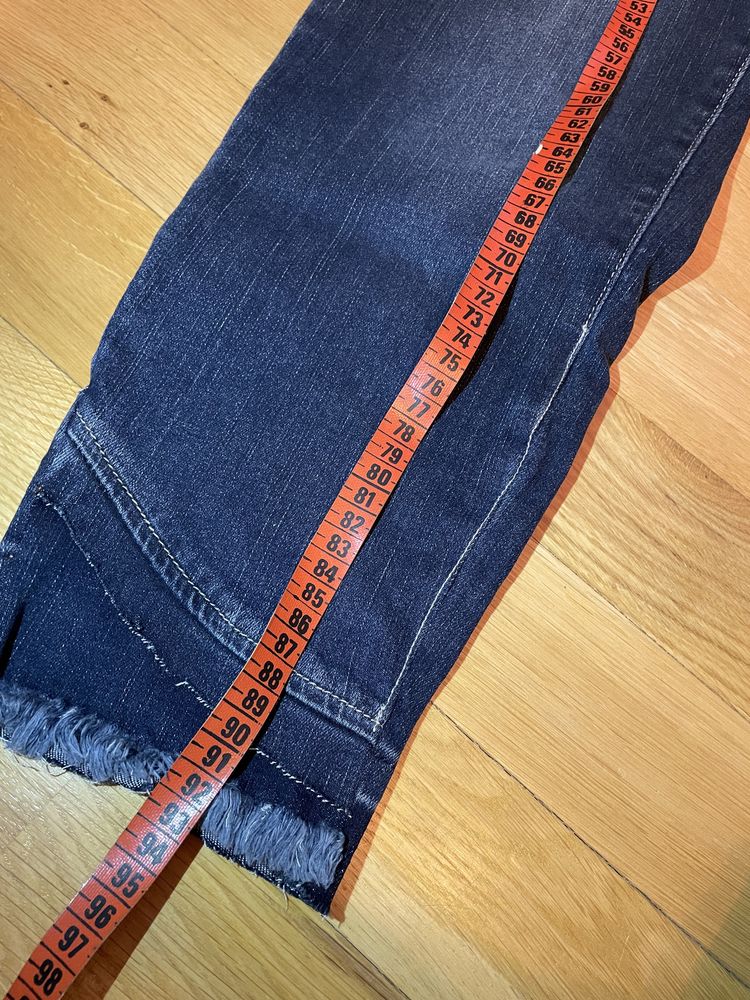 Spodnie jeansowe wysoki stan XL