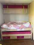 Mobilia de Quarto de Crianca com armario de canto cama com beliche