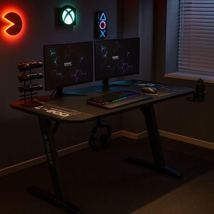 Biurko Komputerowe Gamingowe Do Komputera Akcesoria Gratis 140x60x75