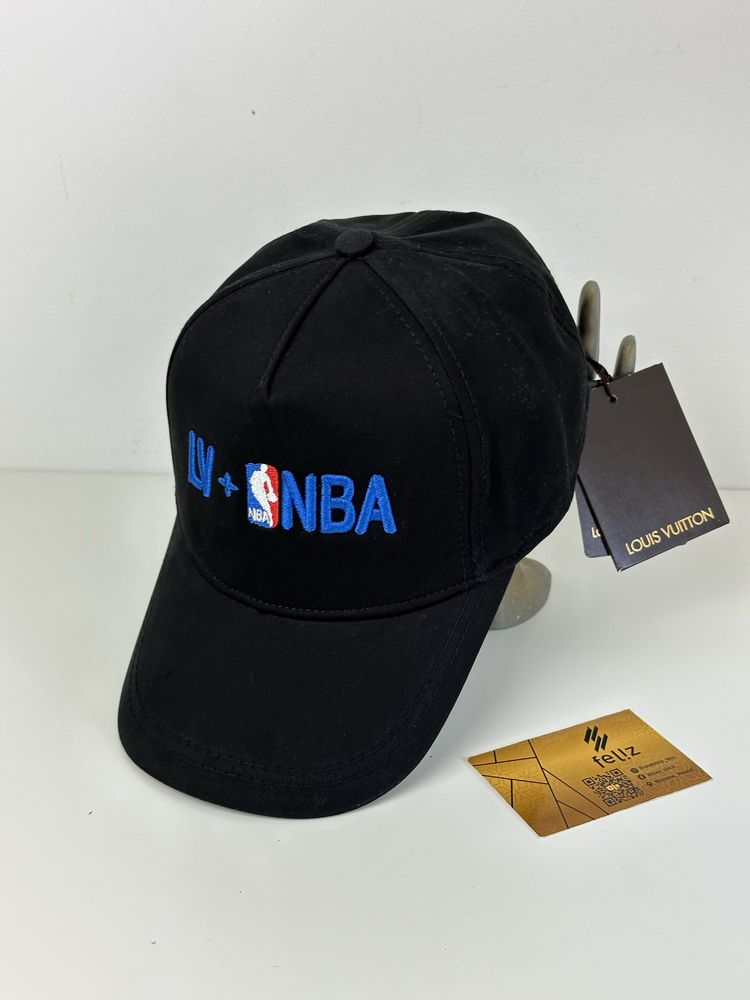 Czapka z daszkiem bejsbolówka Louis Vuitton NBA premium czarna z