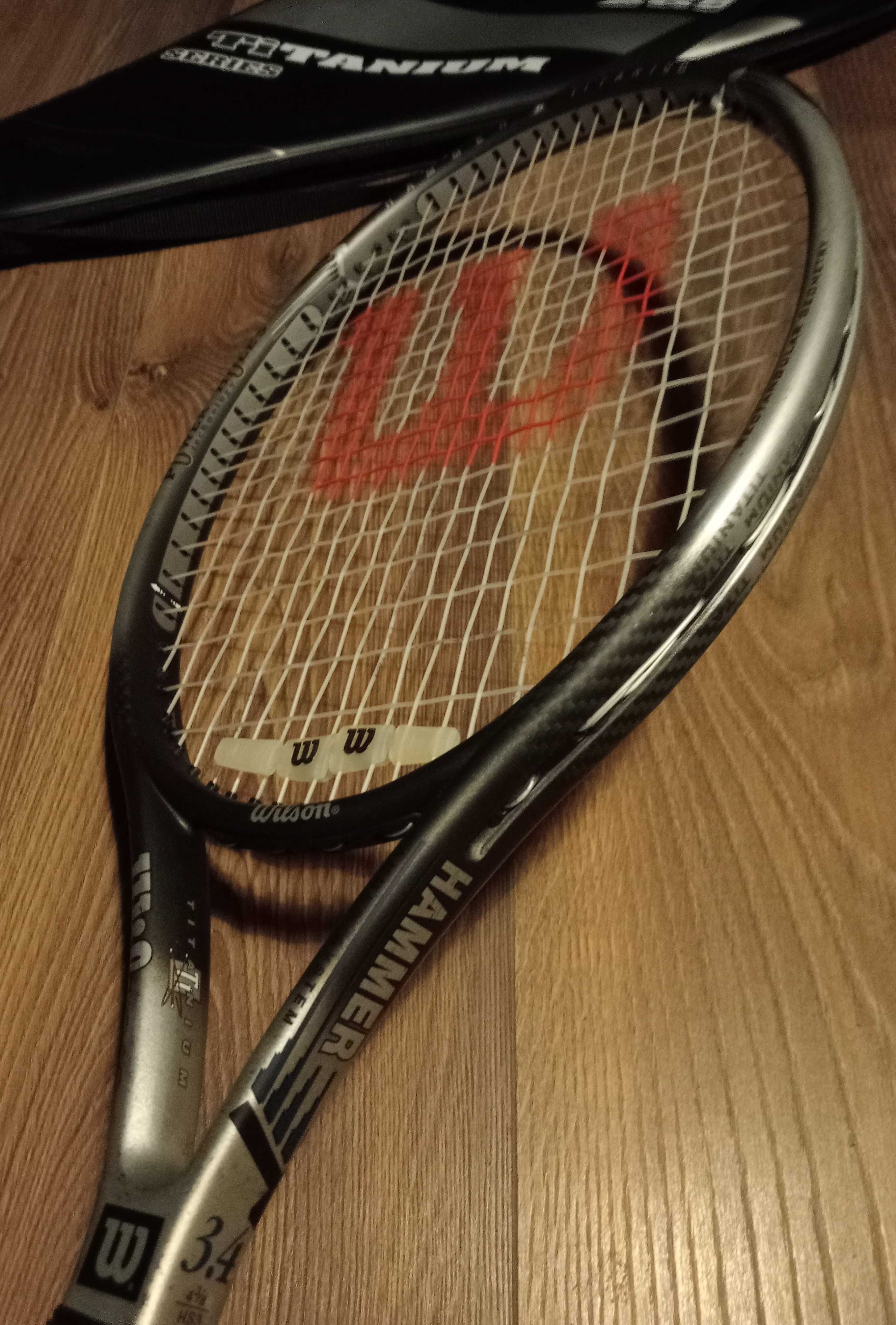 Rakieta tenisowa Wilson Hammer 3.4 Power Holes Titanium Stretch 4 3/8