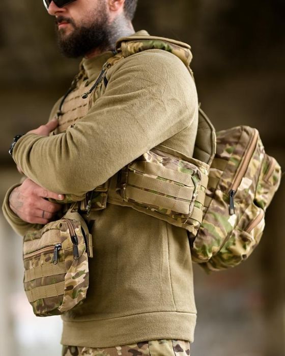 Плитоноска 4 точки скидання мультикам Single Sword DETECT