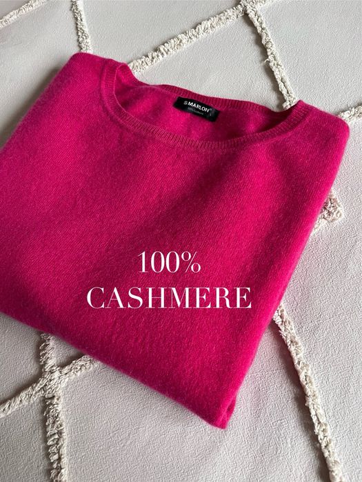 Kaszmirowy sweter kaszmir 100% cashmere ciepły miękki puszysty