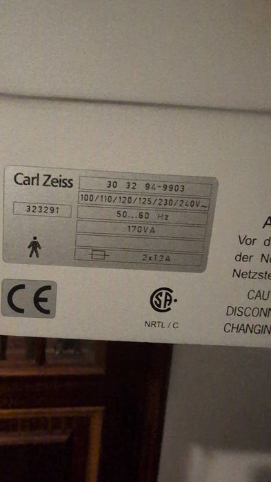 Microscópio Cirúrgico Carl Zeiss OPMI 9 FC (ORL/Dentária/Veterinária)