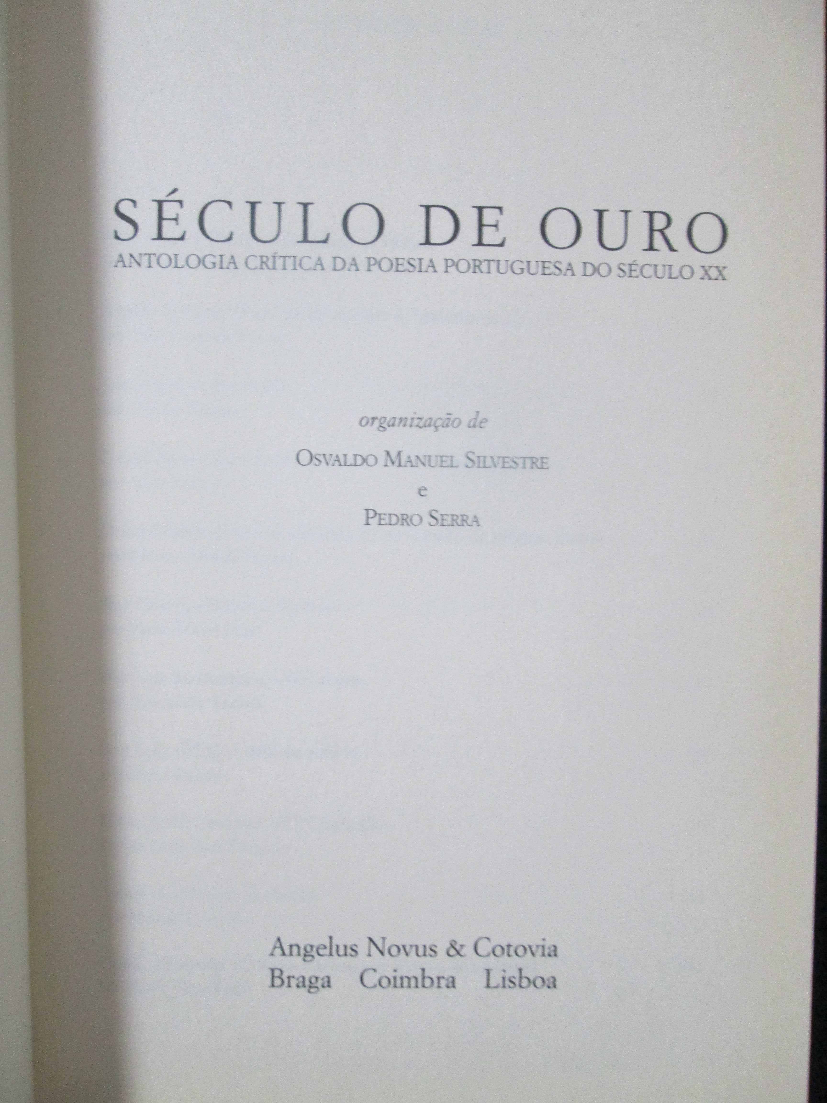 Século de Ouro. Antologia Crítica da Poesia Portuguesa do Século XX