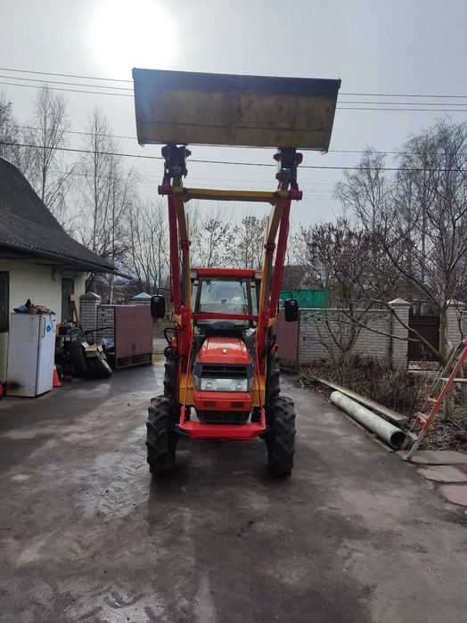 kubota GL-46 с фрезой и фронтальным погрузчиком